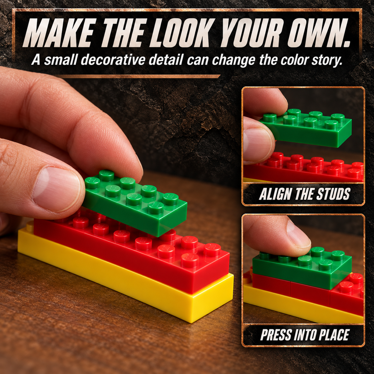 Building Block Shooting Toy Gun with Cartridge Ejection,