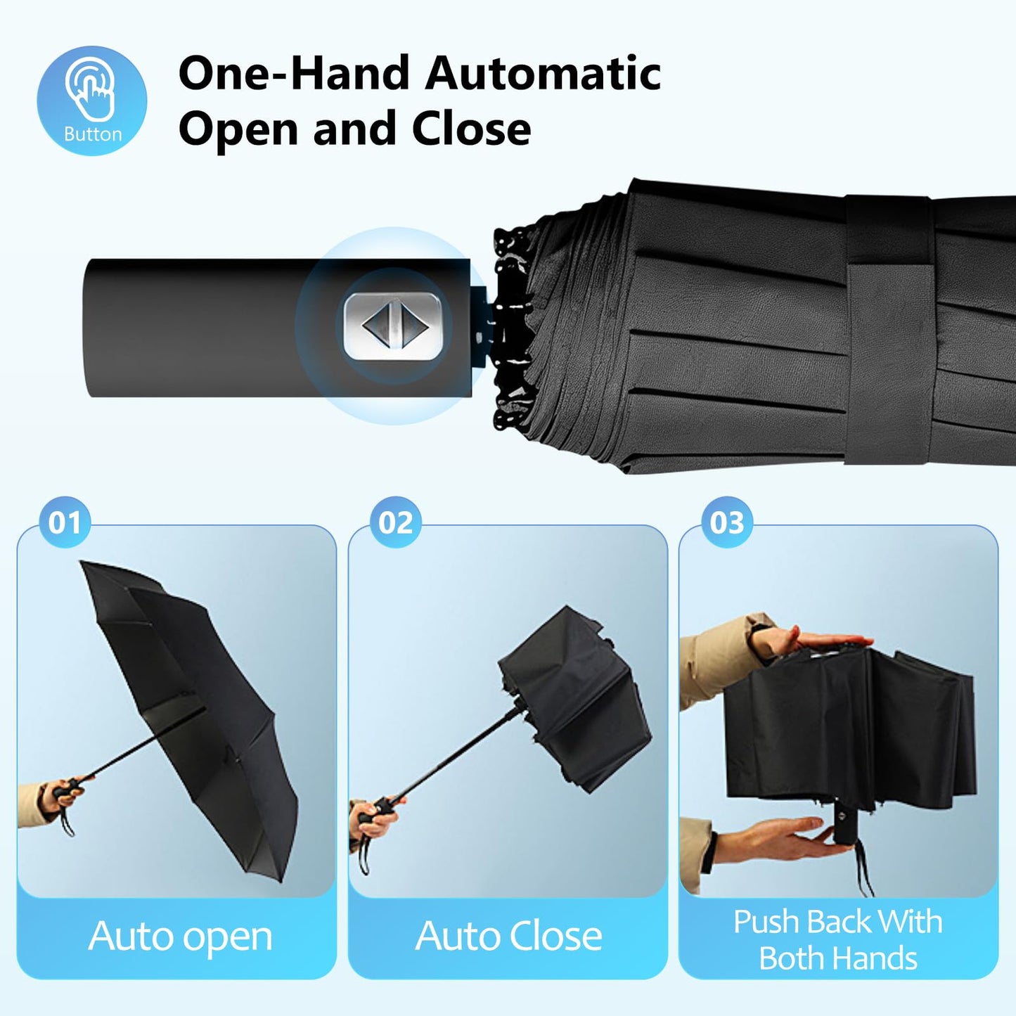 ☔ Never Let the Wind Win Again — The Compact Umbrella That Won't Flip, Break, or Fail 💨