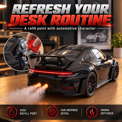 🌫️ Futuristic Car Mist Diffuser 🏁 Modern Lighting & Sleek Details