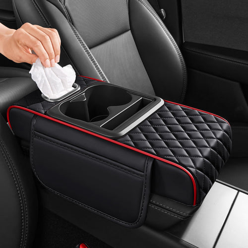 5-in-1 Car Console Organizer & Memory Foam Armrest Pad
