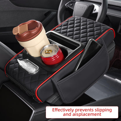 5-in-1 Car Console Organizer & Memory Foam Armrest Pad