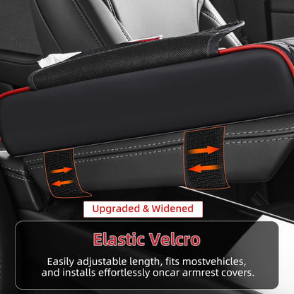 5-in-1 Car Console Organizer & Memory Foam Armrest Pad