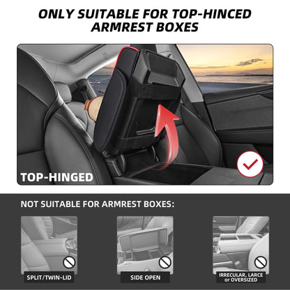 5-in-1 Car Console Organizer & Memory Foam Armrest Pad