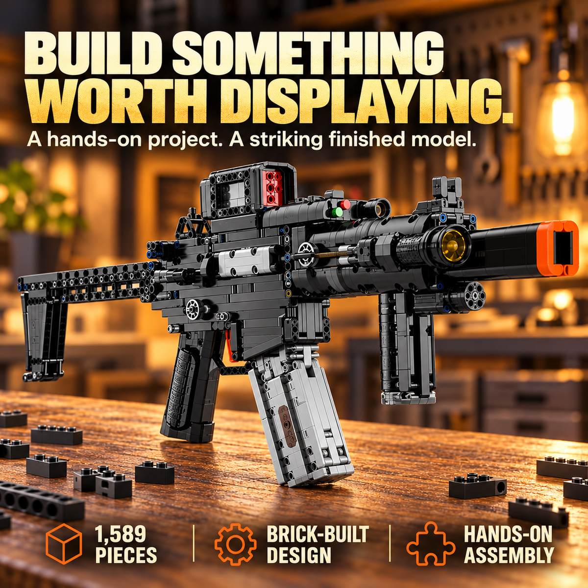 🧱 Brick-Built Display Model Kit 🔧 Hands-On Building & Collectible Design