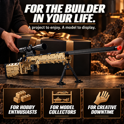 🧩 M24-Style DIY Building Block Model Kit – Collector Display