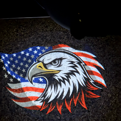 Make every time you open the door more personalized with military-style door projection lights.