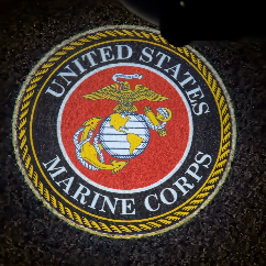 Make every time you open the door more personalized with military-style door projection lights.