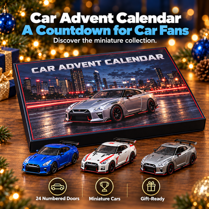 2026 Christmas Countdown Calendar with Die-Cast Car Models – Featuring 24 Classic JDM-Style Vehicles as Holiday Gifts