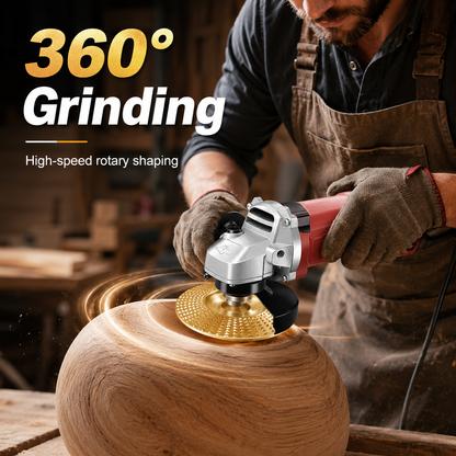 🔥 Wood Shaping Disc for Angle Grinder – Fast-Cut Carbon Steel Carving Wheel