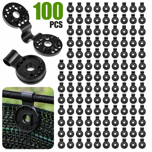 100PCS Heavy-Duty Shade Cloth Clips – Secure Your Garden Netting in Seconds
