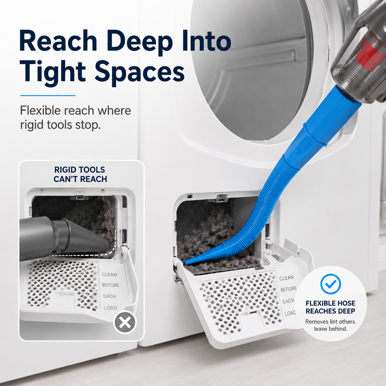 Ahlet DeepReach Dryer Lint Cleaner Kit