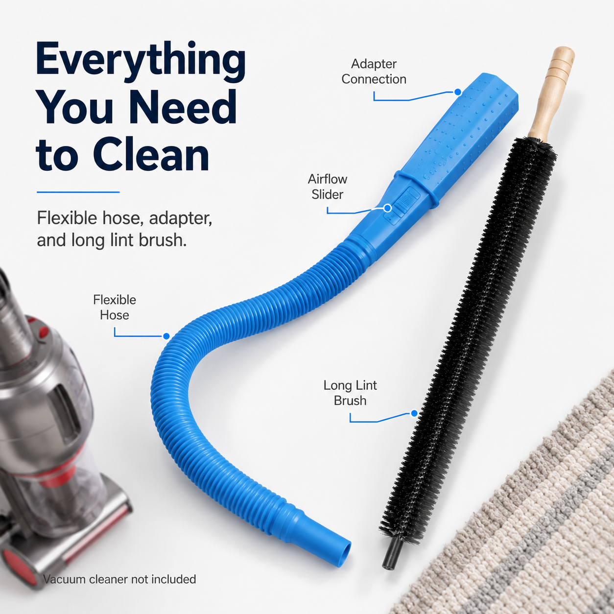 Ahlet DeepReach Dryer Lint Cleaner Kit