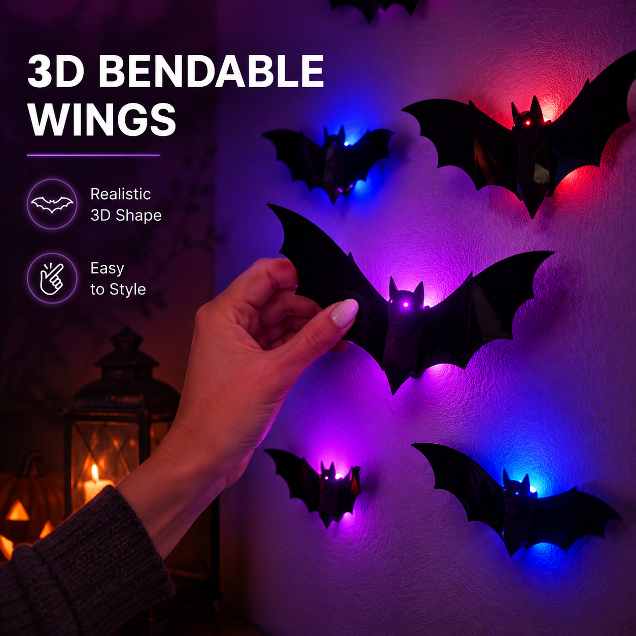 Halloween LED Bat Decorations