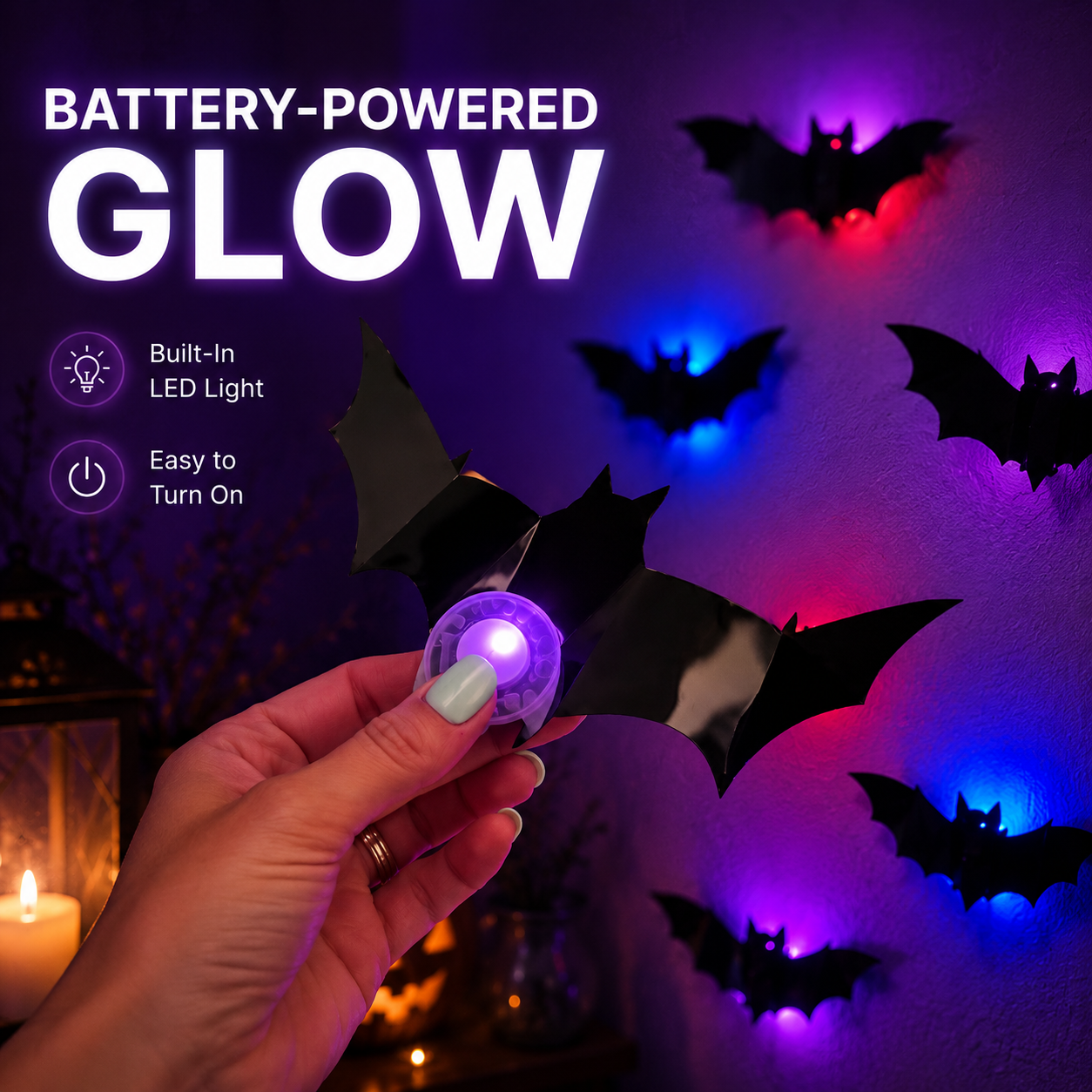 Halloween LED Bat Decorations