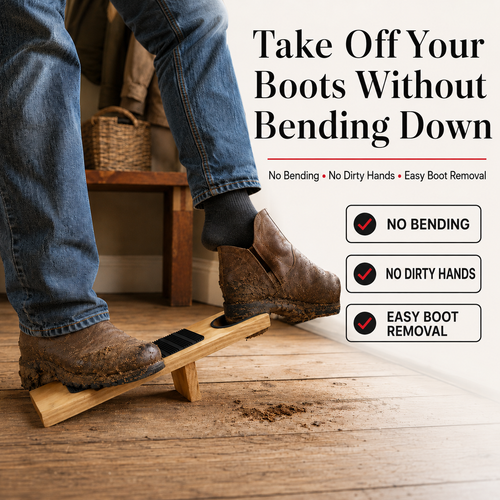 Wooden Boot Jack – Hands-Free Boot Remover