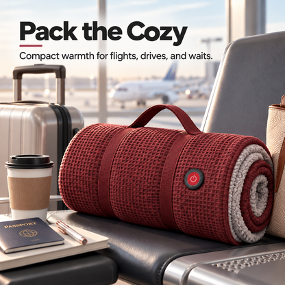 🔥 Wearable Heated Blanket – Stay Warm, Keep Your Hands Free