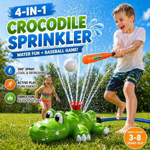🔥 Last Day 55% OFF–Kids Water Sprinklers T Ball Set & Water Ball Toy