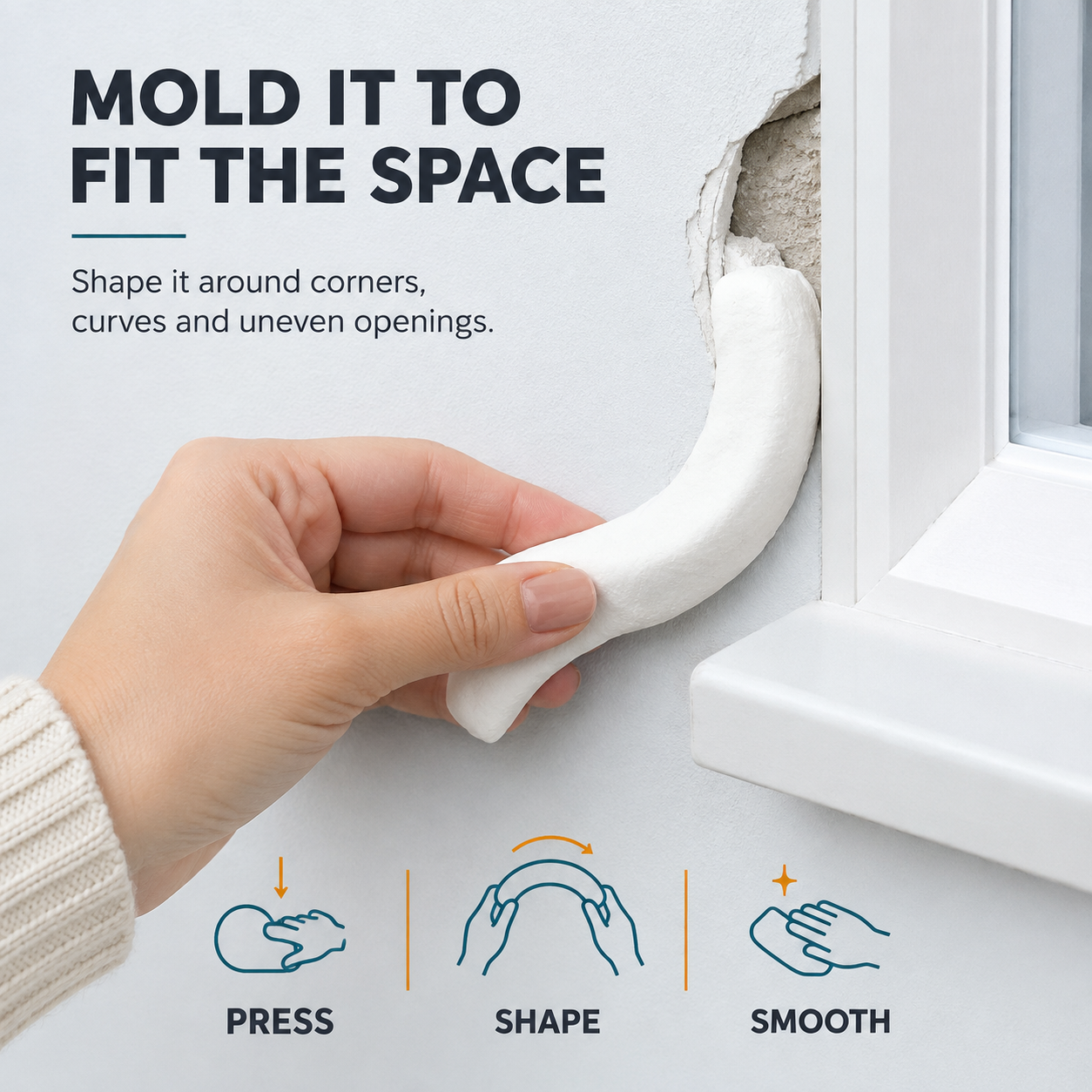 🔥 50% OFF Moldable Wall Crack & Hole Repair Putty