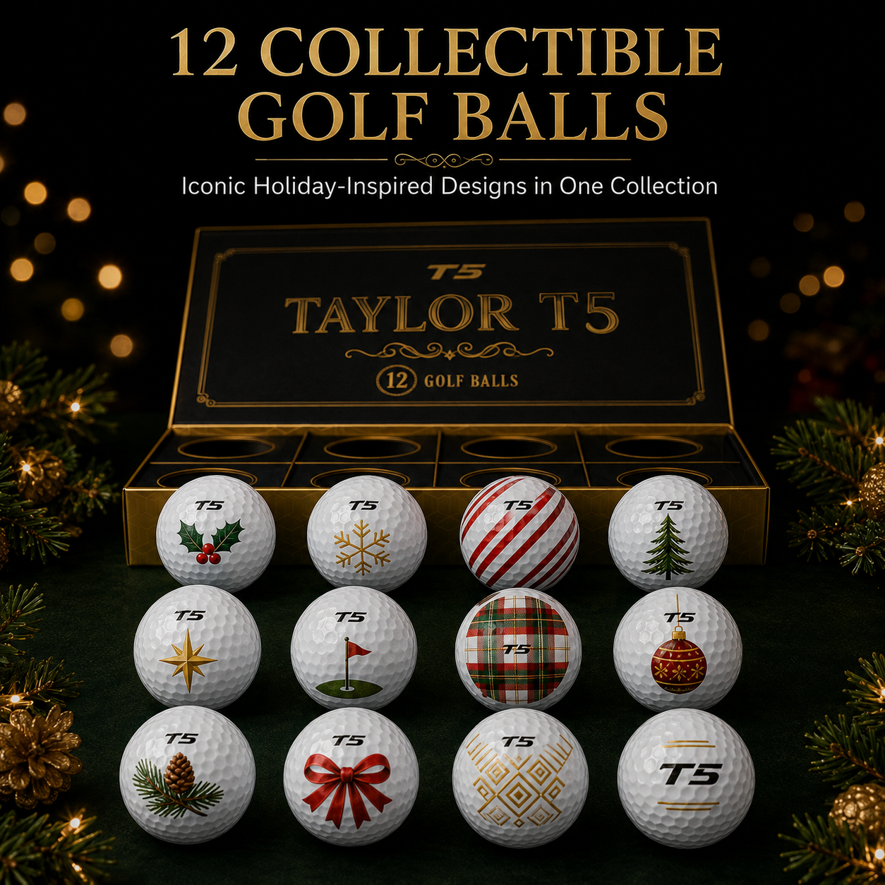 🎄⛳ 50% OFF Taylor T5 12-Day Golf Ball Advent Calendar