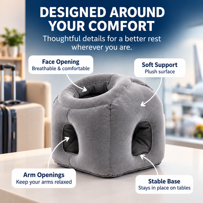 🧳 50% OFF Portable Inflatable Travel Pillow – Pack Small, Rest Big ✨