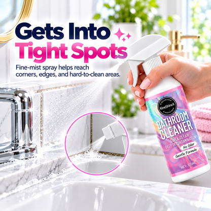 ✨ Bathroom Cleaner Spray – Quick Clean for Sinks, Tubs & Toilets 🚿