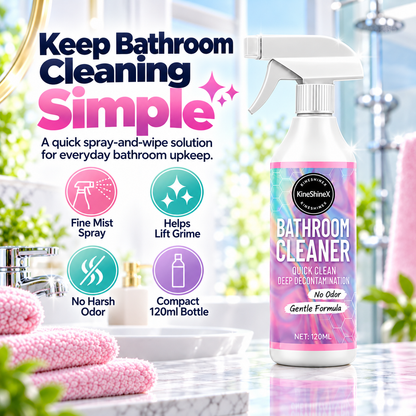 ✨ Bathroom Cleaner Spray – Quick Clean for Sinks, Tubs & Toilets 🚿