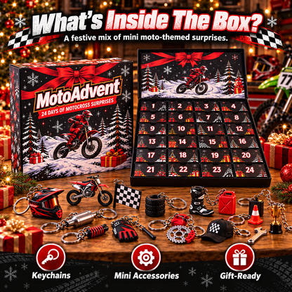 🏁 50% OFF 24-Day Motocross Advent Calendar – Daily Rider Surprises for Christmas 🎄