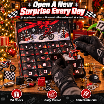 🏁 50% OFF 24-Day Motocross Advent Calendar – Daily Rider Surprises for Christmas 🎄