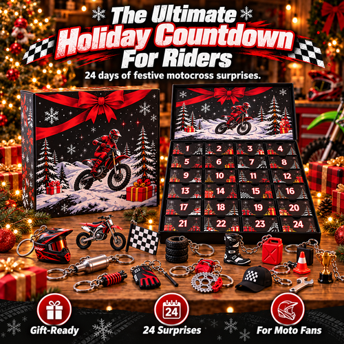 🏁 50% OFF 24-Day Motocross Advent Calendar – Daily Rider Surprises for Christmas 🎄