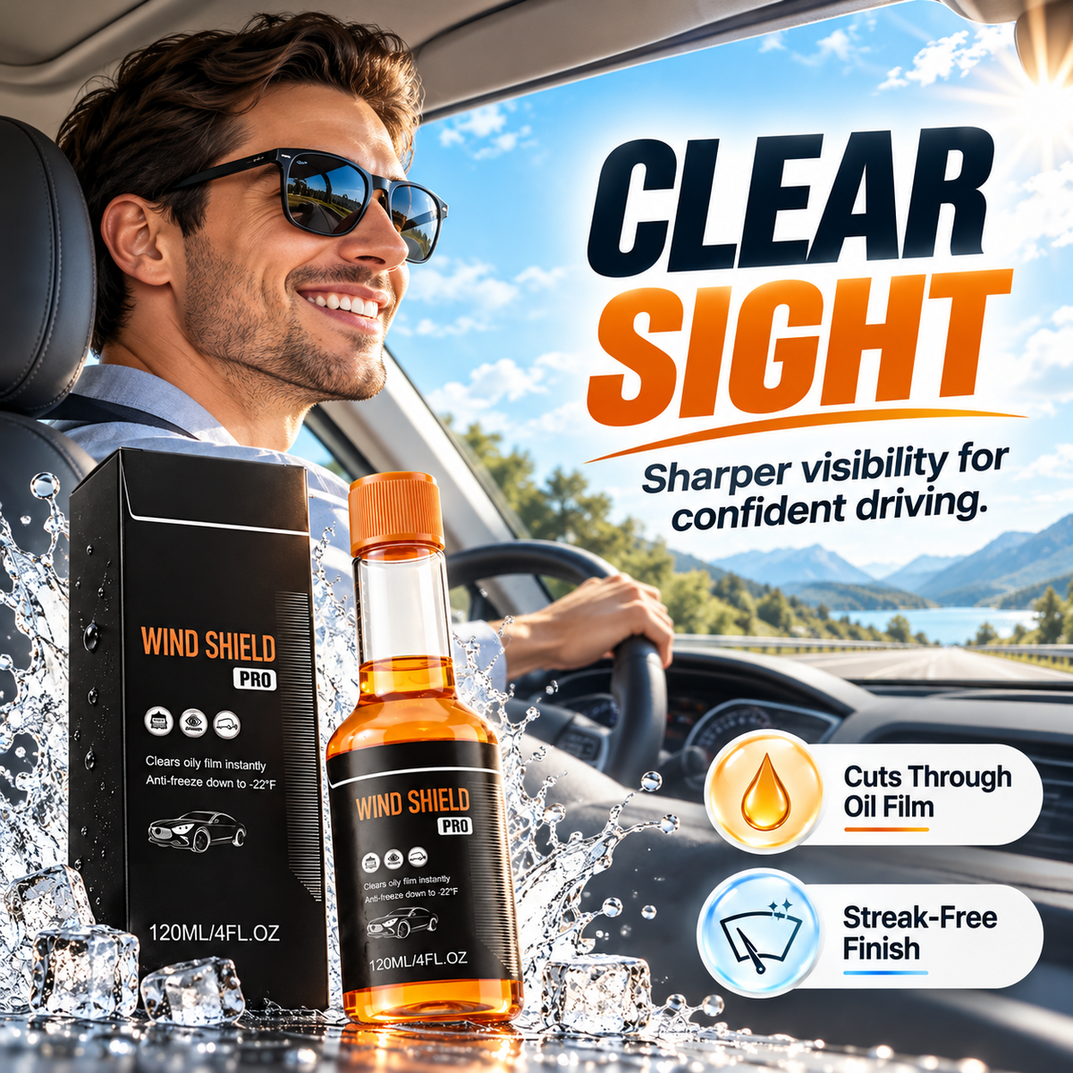 🚗 50% OFF Windshield Oil Film Cleaner – Clearer Glass & Streak-Free Driving View ✨