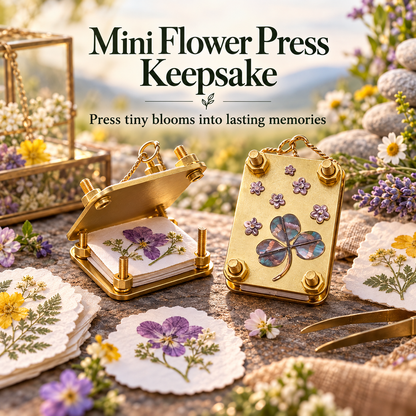 🌸 50% OFF Pocket-Sized Mini Flower Press – Preserve Tiny Blooms & Nature Memories 🌿