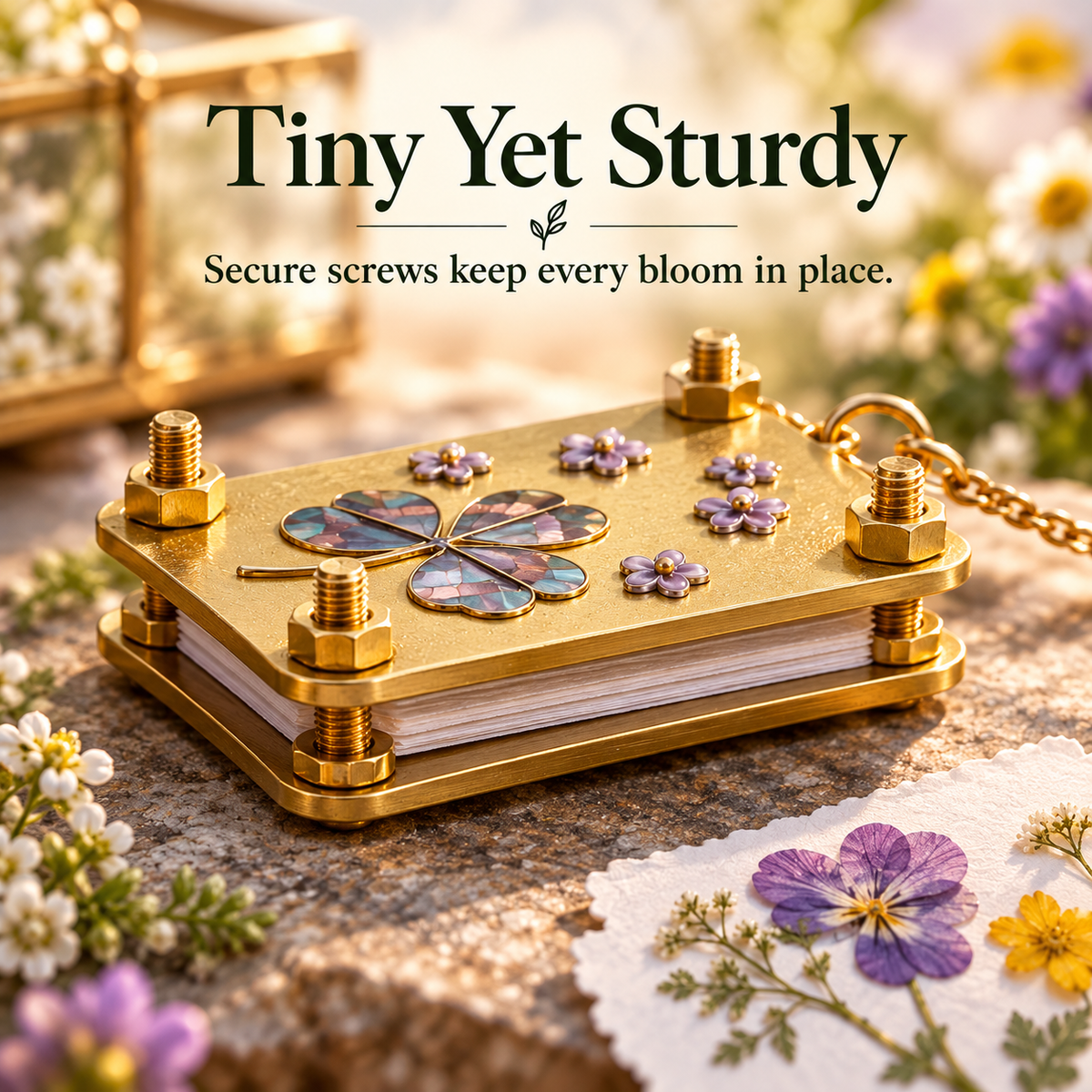 🌸 50% OFF Pocket-Sized Mini Flower Press – Preserve Tiny Blooms & Nature Memories 🌿