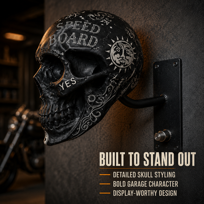 🏍️ 50% OFF Skull Helmet & Riding Gear Wall Rack 💀