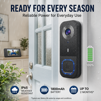 🔔 50% OFF Wireless Video Doorbell Camera – 4.3″ Indoor Monitor, Night Vision & No WiFi Needed