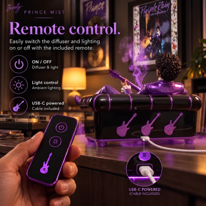 💜🎸 Prince Mist – Music-Inspired Guitar Diffuser & Collectible Decor