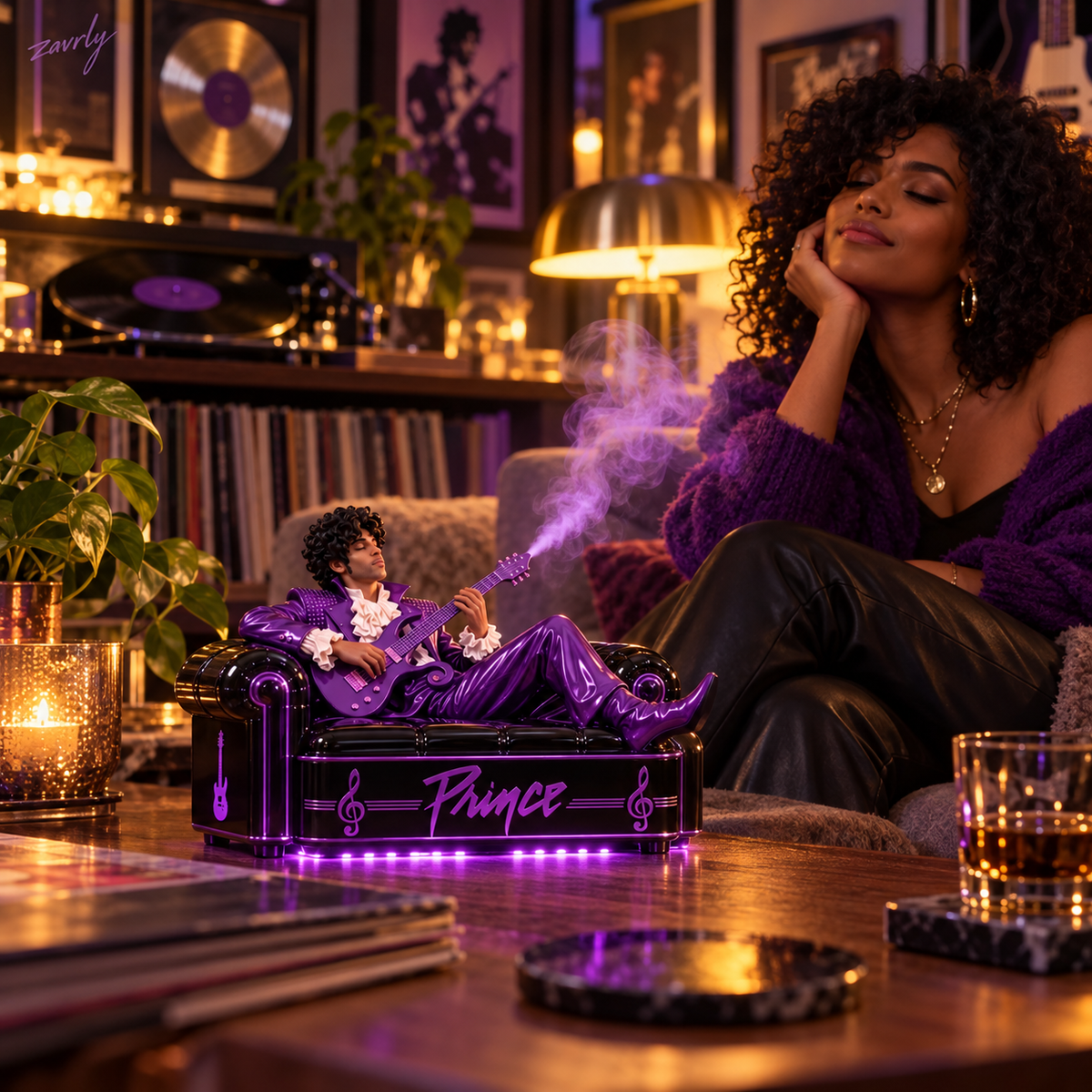 💜🎸 Prince Mist – Music-Inspired Guitar Diffuser & Collectible Decor