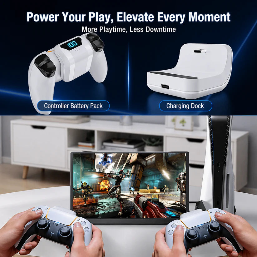 🔥LAST DAY 55% OFF - 1800mAh PS5 DualSense Power Bank