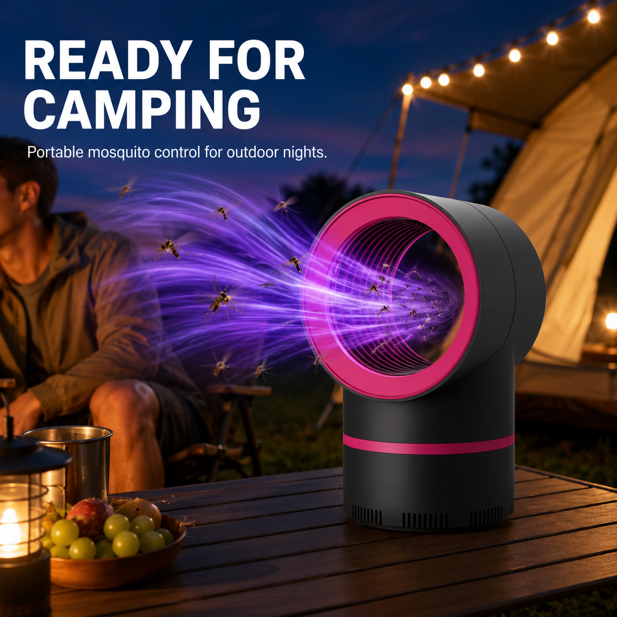 🦟🛡️ Powerful USB Mosquito Trap – Strong Suction & Quiet