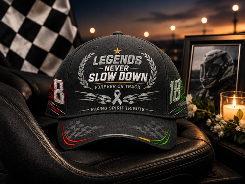 R.I.P. 8 & 18🕊️🙏💔Legends Never Slow Down Racing Spirit Tribute Cap 🏁