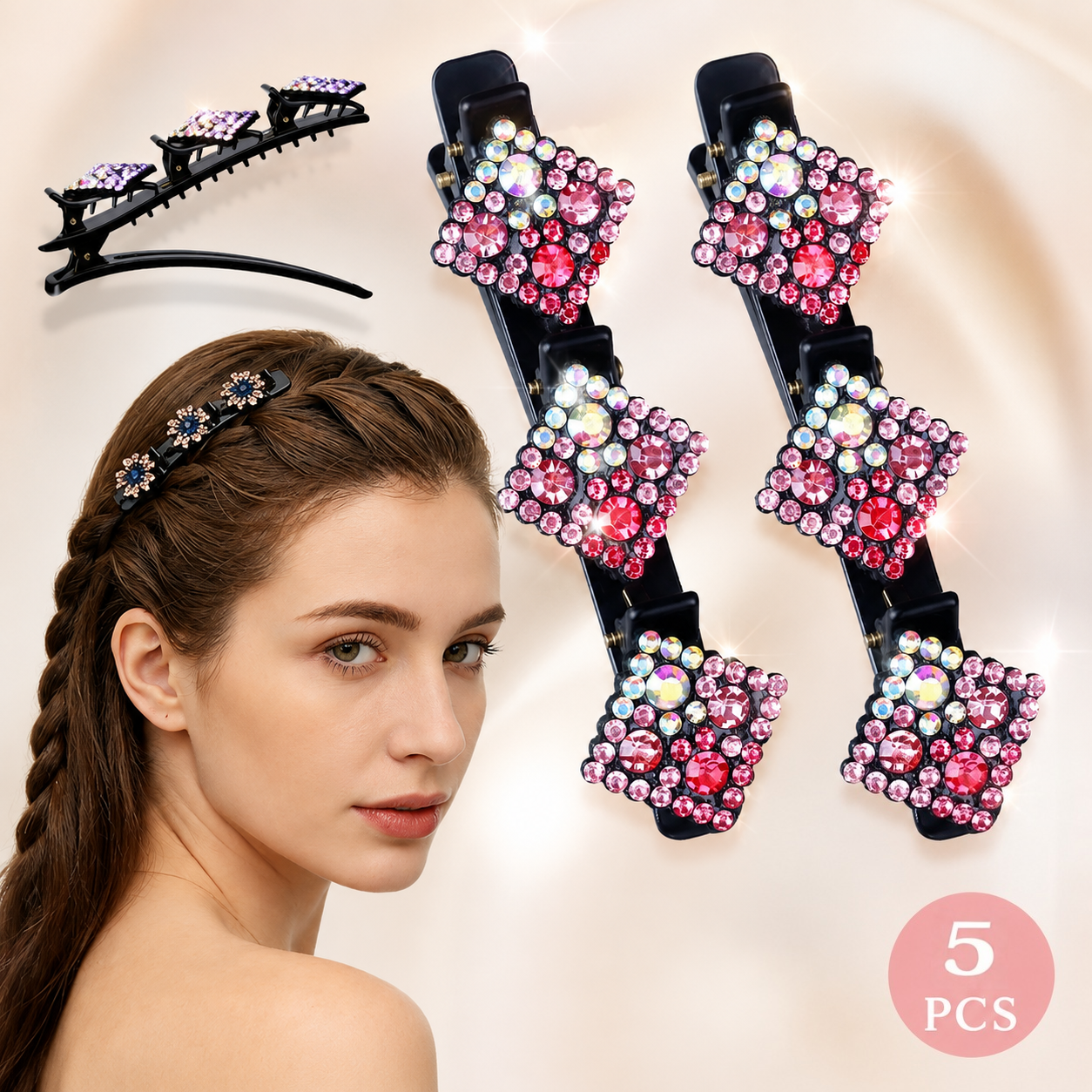 5PCS📦Turn Every Hairstyle Into a “Wait… Where’d You Get That?” Moment ✨
