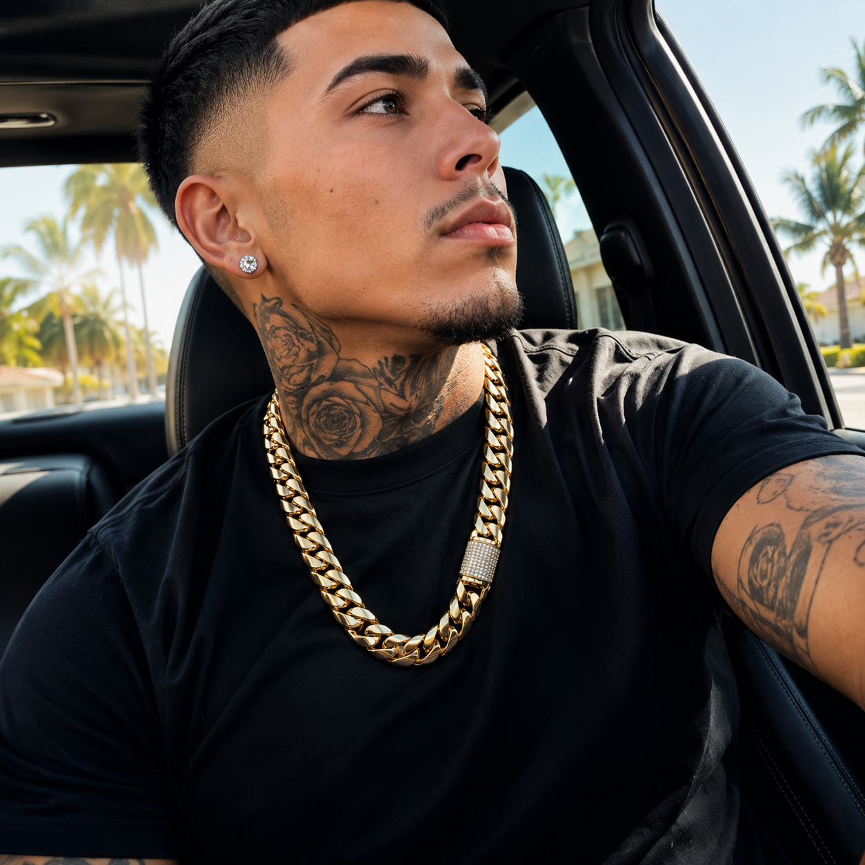 LOOK EXPENSIVE WITHOUT SAYING A WORD. The Icy Cuban Chain That Instantly Turns “Average” Into “Untouchable.” ✨