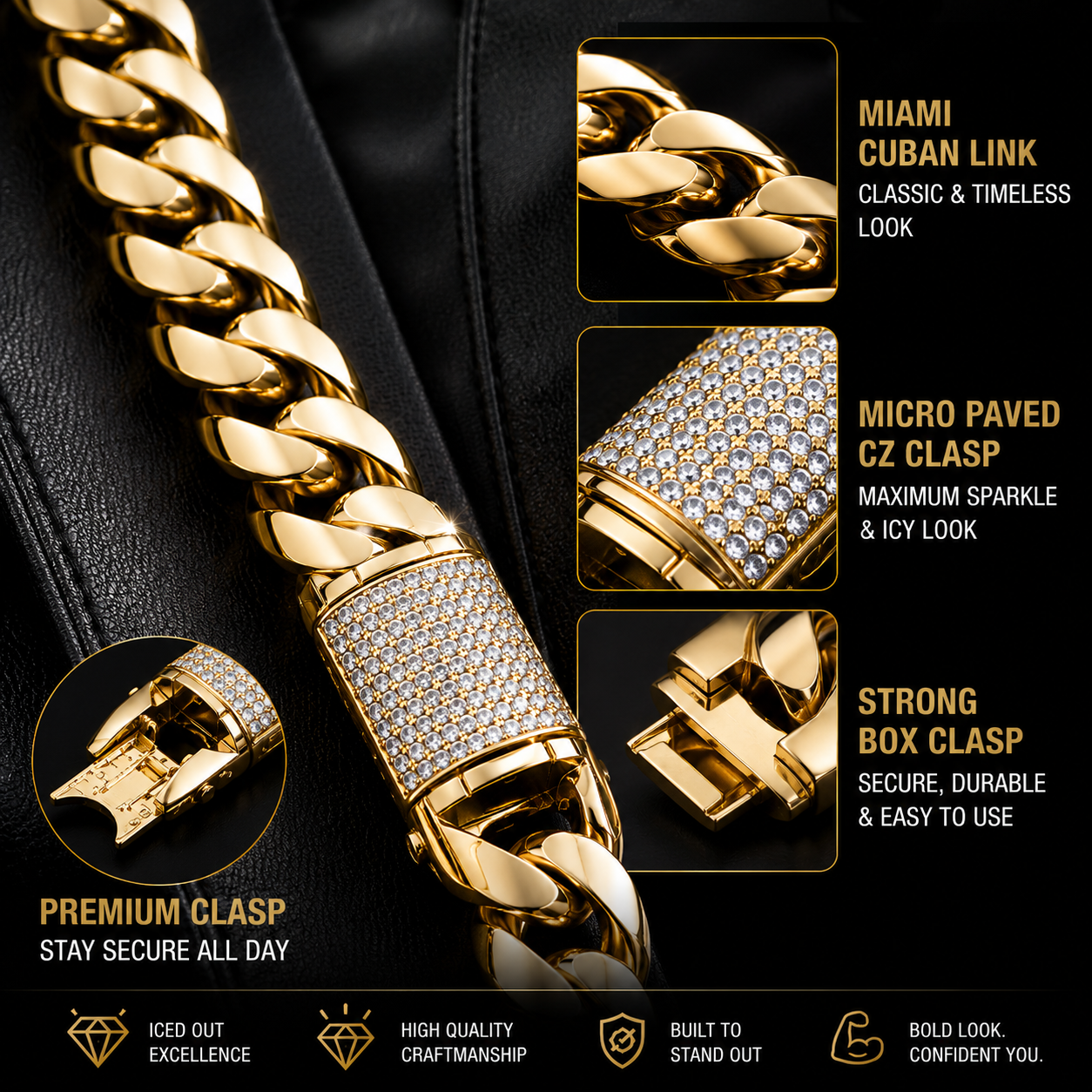 LOOK EXPENSIVE WITHOUT SAYING A WORD. The Icy Cuban Chain That Instantly Turns “Average” Into “Untouchable.” ✨