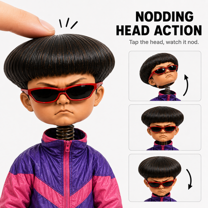 Retro Music Tribute Nodding Doll – Scooter Bobblehead Collectible 🛴