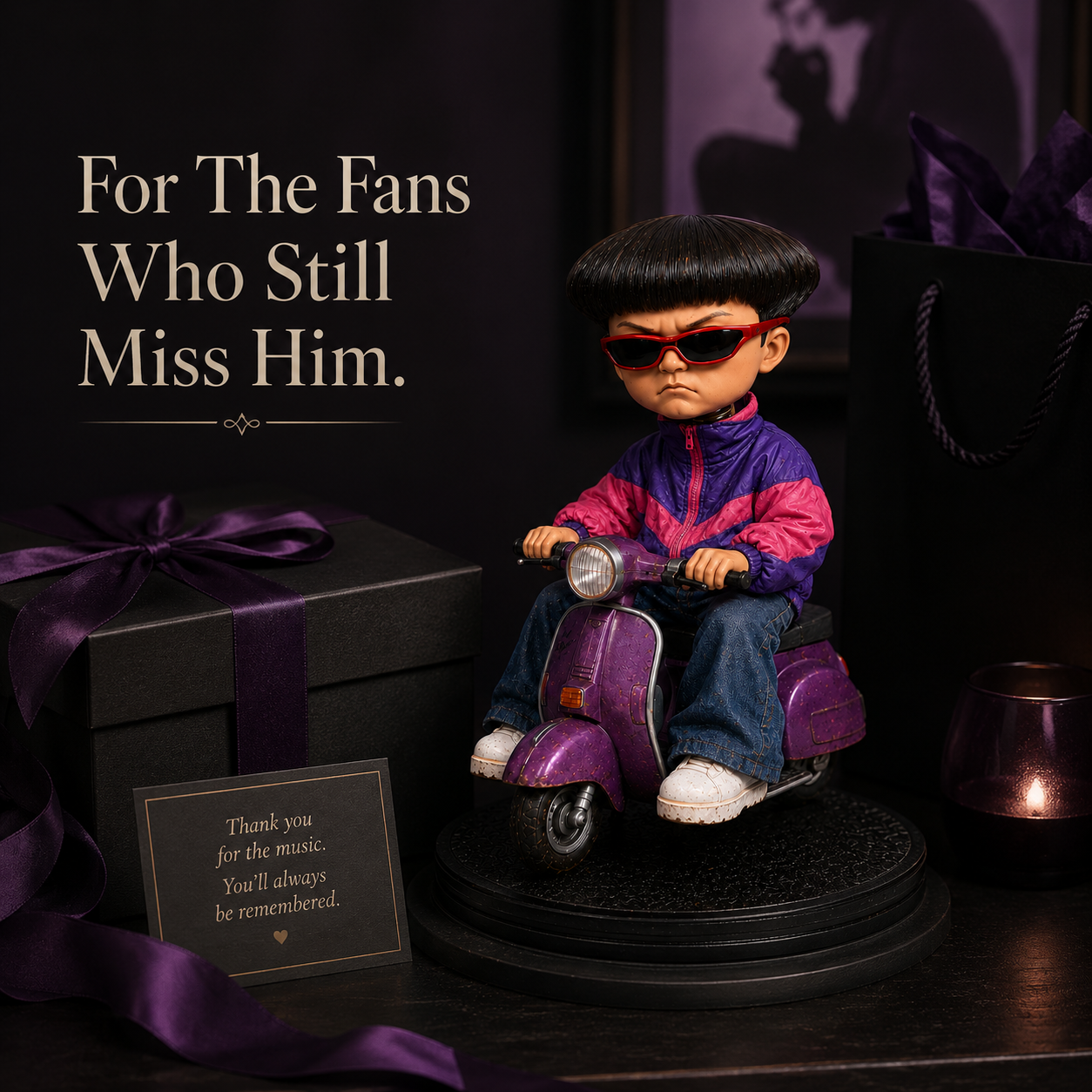 Retro Music Tribute Nodding Doll – Scooter Bobblehead Collectible 🛴