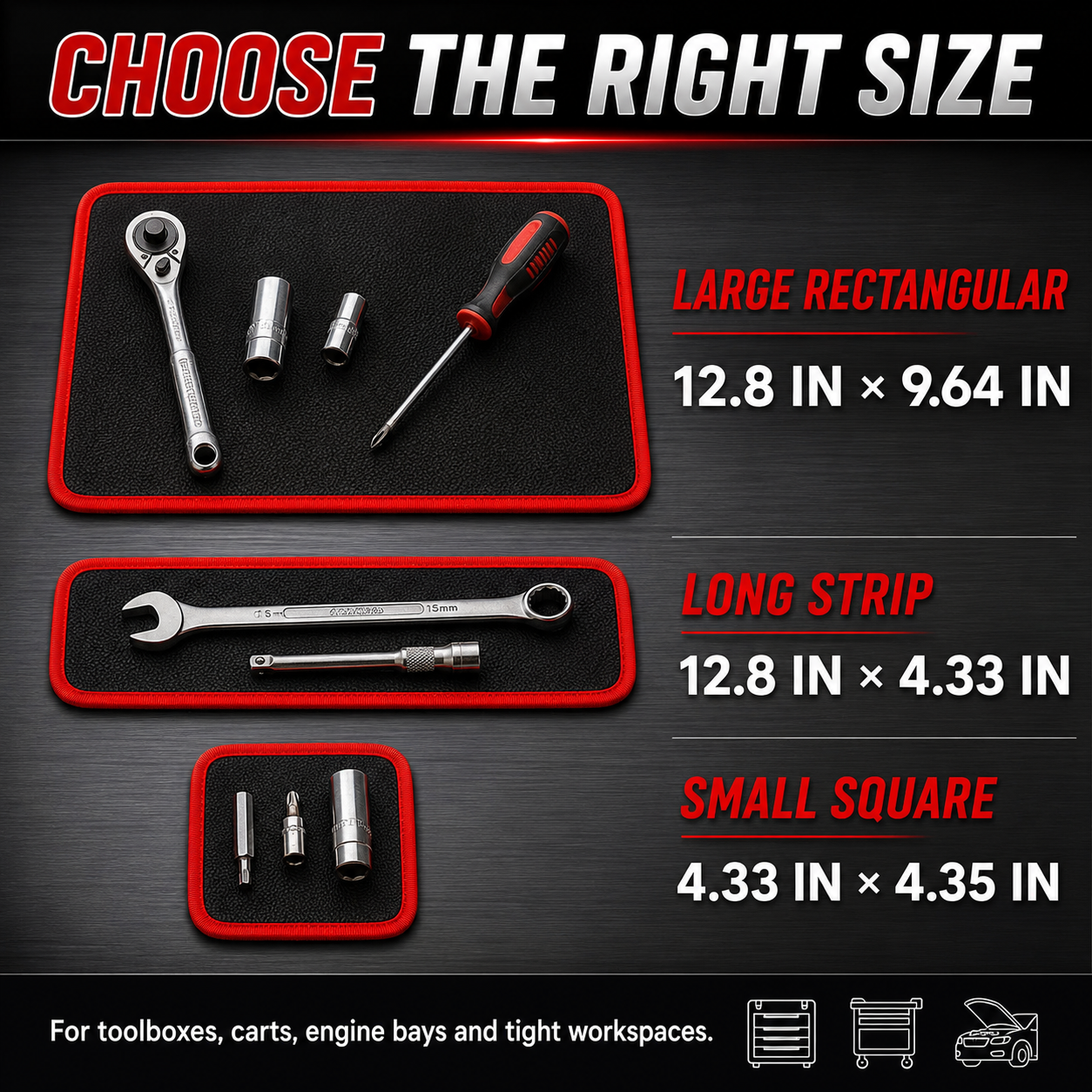 🔥 Father’s Day Magnetic Tool Mat – Keep Screws Sockets & Tools Locked in Place