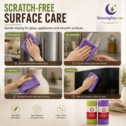 🚨 BUY 1 GET 1 FREE 🚨 First 50 Customers Only! ⏰ Premium Bamboo Fiber Microfiber Cloths – Tear-Off Design & Antibacterial Protection
