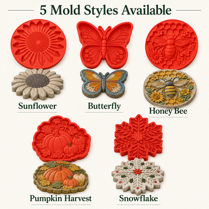 🌻 Reusable Sunflower Stepping Stone Mold