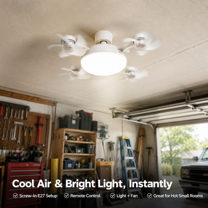 E27 Screw-In Ceiling Fan Light