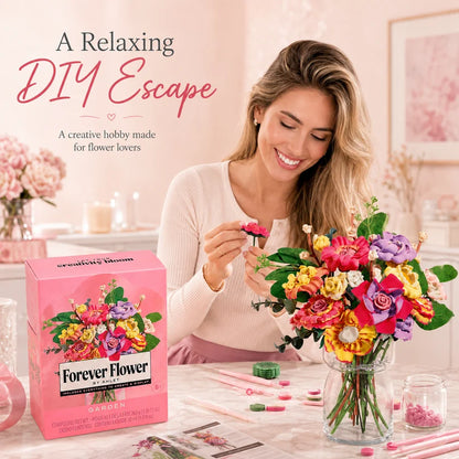 DIY Forever Flower Bouquet Kit 🌸 – Create Your Own Beautiful Blooms