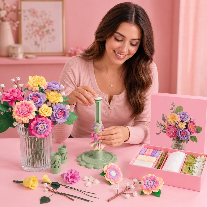 DIY Forever Flower Bouquet Kit 🌸 – Create Your Own Beautiful Blooms